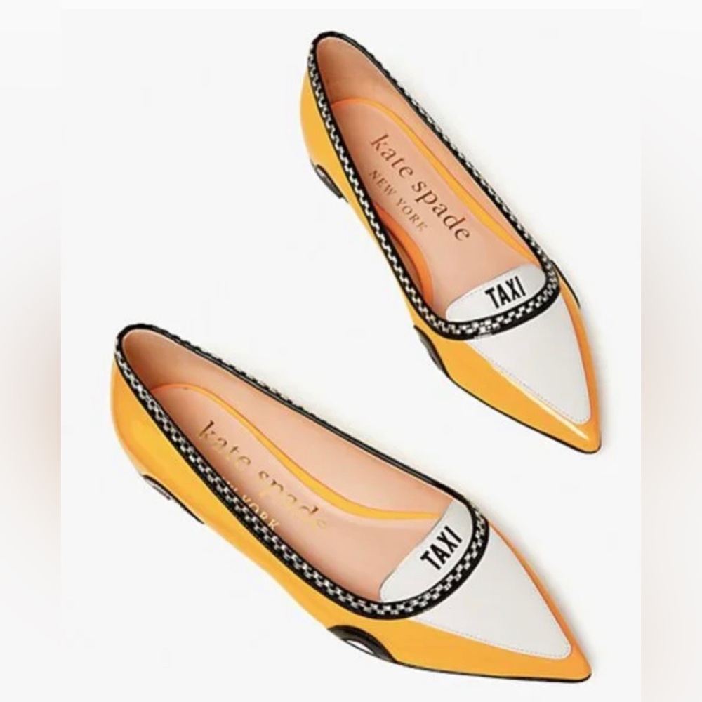 Kate Spade New York Logo Taxi Flats sz 6